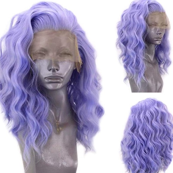 - 💫 16” PURPLE WAVY LACE FRONT WIG💫 *NEW*🆕🆕🆕